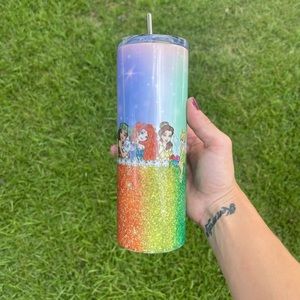 Princess 20oz Tumbler With Lid & Straw